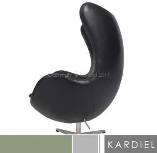 EGG CHAIR Full Aniline Leather barcelona swan mid century modern 