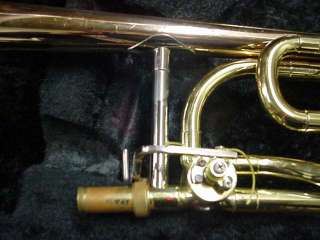 Yamaha YSL 356R trombone features a chrome plated inner slide W/Selmer 