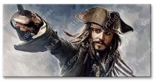 PIRATES of CARIBBEAN Johnny Depp Jack Sparrow New CANVAS ART PAINTING 