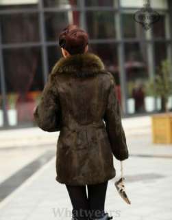 Womens Warm Rabbit Winter Fur Coat Jacket 5 Colors A30  