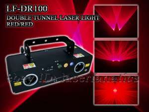 Disco 200mW Double Red Tunnel Laser Light Show System  