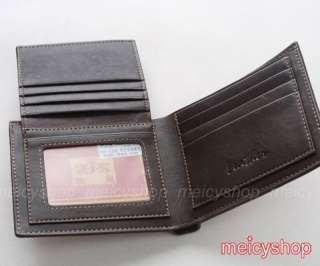   Bi Fold Mens Design Fashion Leather Wallet Purse Card Case #163  