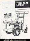 1970 Terex 72 51 GMC 4 71N Diesel Loader Brochure