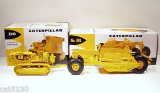Caterpillar D9E Crawler & 491 Scraper 1/25   First Gear  