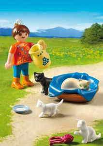 PLAYMOBIL® 5126 Girl with Cat Familiy      NEW 2011 