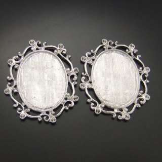   oval vintage style cameo setting (inner 30*22mm) pendants 8pcs  