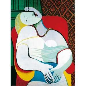 Kunstdruck Poster Pablo Picasso Frau im Sessel 60 x 80  