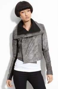 825 Veda Max Leather Jacket Dark Gray ( Medium)  
