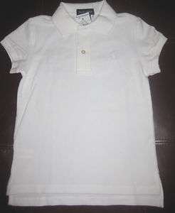 NWT RALPH LAUREN STRETCH POLO TOP SIZE SMALL WHITE  