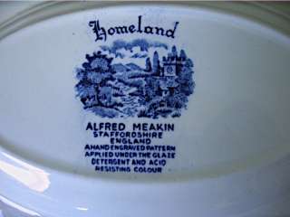Alfred Meakin Blue Homeland Pattern dish  