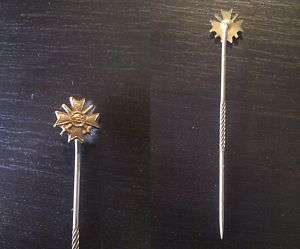 No1912) German War Merit Cross medal miniature pin badge after WW2 