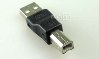 USB A Male to Type B Male Adapter Converter Printer  