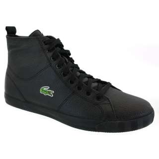 Lacoste Marcel High Top Trainers Black Black  