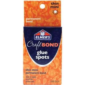  Elmers Craft Bond Glue Spots 300/Pkg Thin Mini   737764 