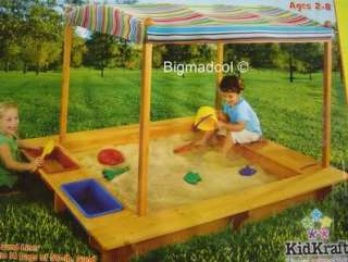 Kidkraft Canopy Sandpit Sandbox Sand Pit Box BNIB  