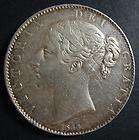 1844 Crown with cinquefoil stops   Victoria about VF/aV