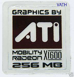   ATI Mobility Radeon X1600 256MB Aufkleber 16x18mm [138]