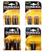 We have all the major brand names of batteries Duracell, Uniross 