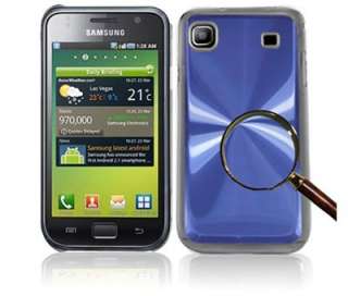 Custodia Samsung Galaxy S i9000 Blu Metallic + Plastica  