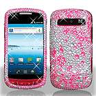 Pink Silver Crystal Diamond BLING Hard Case Phone Cover Samsung Admire 