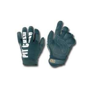  Pit Crew Mechanic Glove, Black   Small