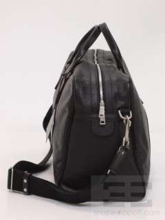   Black Grain Leather Medium Eaton Duffle Shoulder Bag NEW  