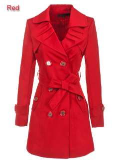 New Luxury Womens Windproof Jacket Long Coat Outwear 03  