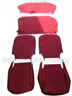 KIT FODERE COMPLETE IN SIMILPELLE ROSSA FIAT 500 L  