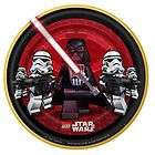 lego star wars party lunch pizza plates birthday also avail stickers 