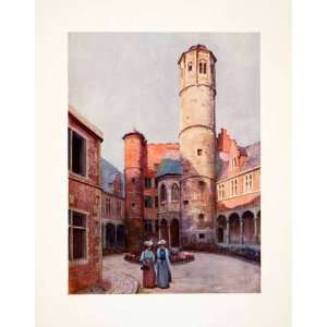  1907 Color Print Arriere Faucille Monumnent Road Ghent 