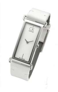 Mineral glass, Swiss quartz movement, White leather strap, Stainless 