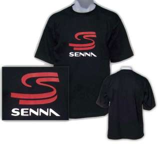   Ayrton Senna T Shirt BLACK   Formula 1 / SIZE M