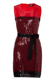   Burgundy and red sequin dress by DKNY  the latest 