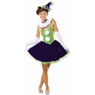 Cosette the Clown Adult Costume   Includes Dress, Collar, Hat, Gloves 