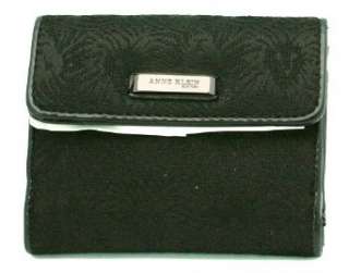  Anne Klein Flap Wallet (Black) Clothing