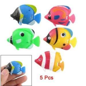   Pcs Assorted Color Plastic Fish for Aquarium Decor