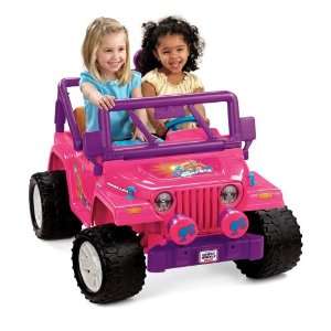   Barbie Jammin Jeep Wrangler Battery Powered Riding Toy Toys & Games