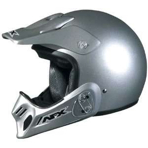   FX 85Y Off Road Solid Full Face Helmet Medium  Silver Automotive