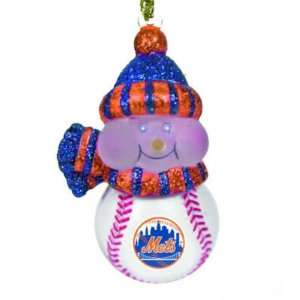 NEW YORK METS ALL STAR LIGHT UP CHRISTMAS ORNAMENTS (3)  