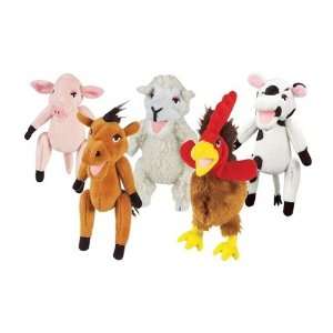  Farm Animals Finger Puppets 5pc Set Toys & Games