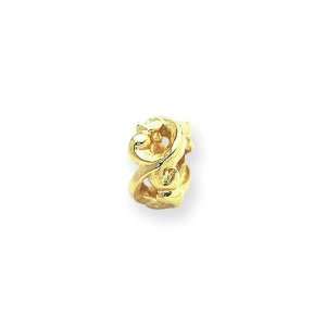 Scroll Bali Charm in 14 Karat Yellow Gold for Reflections, Expression 