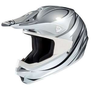  HJC CS MX Wave Full Face Helmet Small  Silver Automotive
