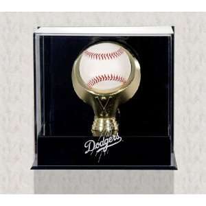  Wall Mounted Gold Ring Baseball Dodgers Logo Display Case 