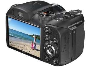   Finepix S2940 14MP HD Digital Camera 18X Zoom +3 Bonus Items Black