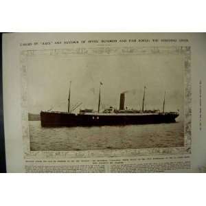  Cunard Carpatha Rescuer Of Titanic Survivors 1912