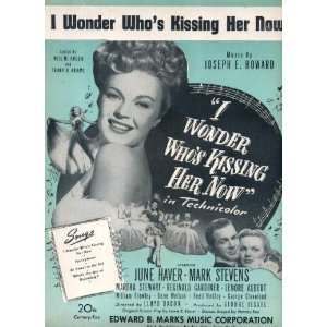 Wonder Whos Kissing Her Now Vintage 1940 Sheet Music from I Wonder 