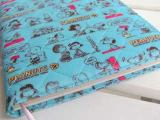   Peanuts Snoopy Schedule Book Daily Planner Agenda Blue Fabric B6 H6157