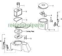 Lid Robot Coupe R 4 Old Style Food Processor 68556  