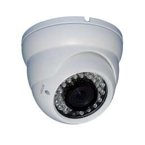   infrared (white) dome camera with 2.8 10mm variable focus lens, 540TVL