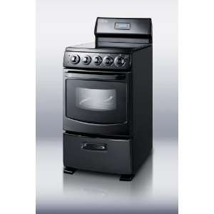  Summit 20 Wide Electric Range   Rex204bl Electronics